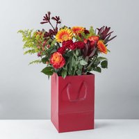 Image of Autumn Gift Bag Arrangement flowers