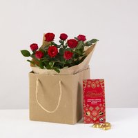 Image of Romantic Rose Plant Gift Set flowers