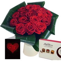 Image of Love 20 Red Roses Gift Set